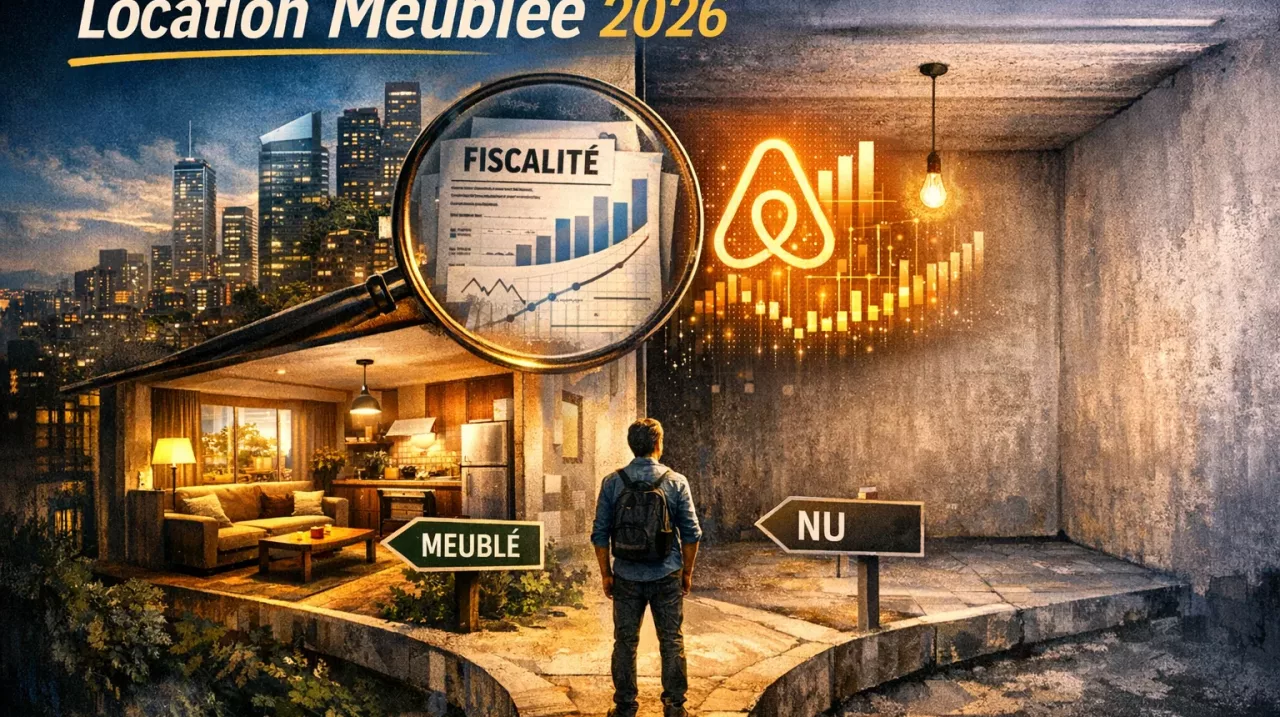 Location meublée 2026 : règles, fiscalité LMNP, Airbnb et choix meublé ou nu pour un premier investissement.