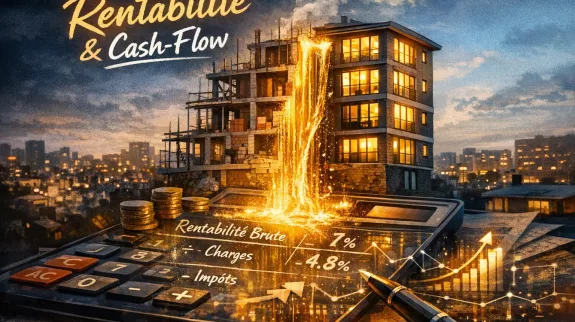 Apprenez le calcul rentabilité locative et du cash-flow simplement, avec exemples et formules prêtes à l’emploi.