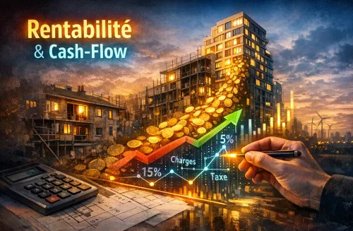Apprenez le calcul rentabilité locative et du cash-flow simplement, avec formules, coûts cachés et exemples concrets.