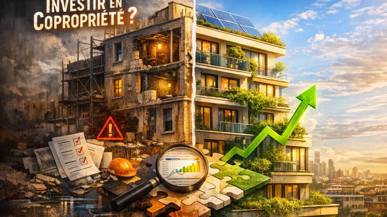 Guide clair pour investir en copropriété : charges, travaux, AG. Conseils pratiques pour éviter les pièges.