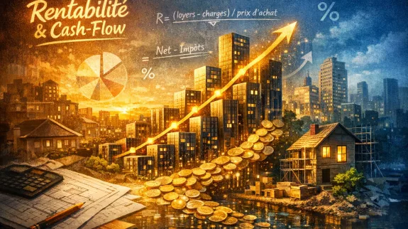 Apprenez le calcul rentabilité locative et du cash-flow simplement, avec formules, coûts cachés et exemples concrets.
