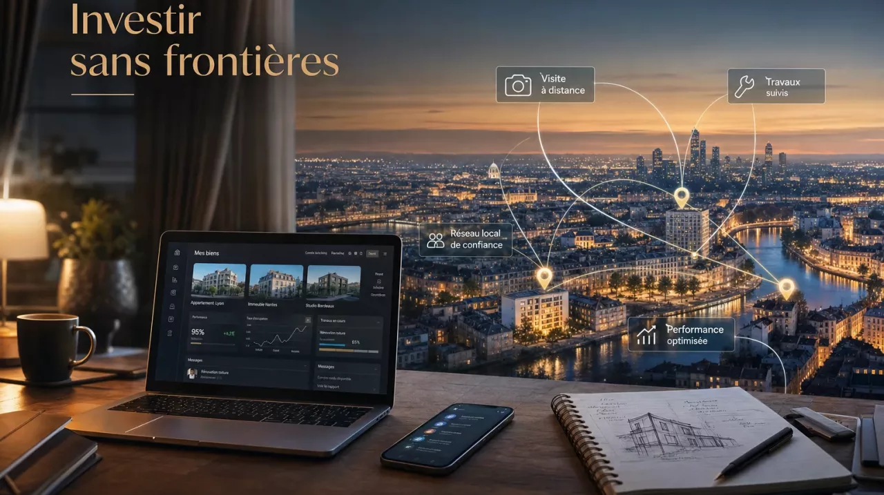Investissement locatif à distance : guide pratique pour s’organiser, sécuriser la rentabilité et suivre travaux et gestion.